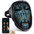 Nueva máscara de aplicación LED, máscaras faciales con Control por aplicación Bluetooth, máscara inteligente que puede cambiar fotos dinámicas de carnaval, máscaras faciales LED para Halloween