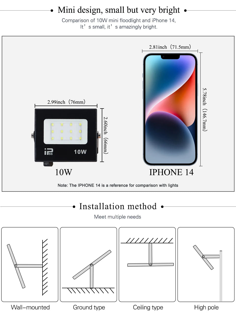 Foco LED Exterior 10W a 200W IP66 Resistente al Agua