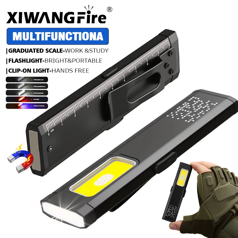 Mini Linterna LED Portátil Recargable con Agarre Magnético