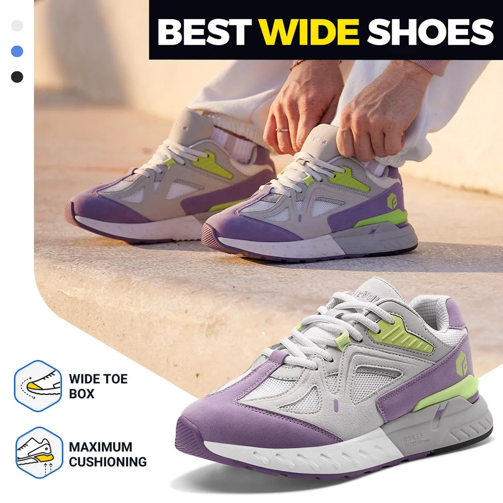 Zapatillas Anchas para Mujer - Soporte para Pie Plano y Fascitis