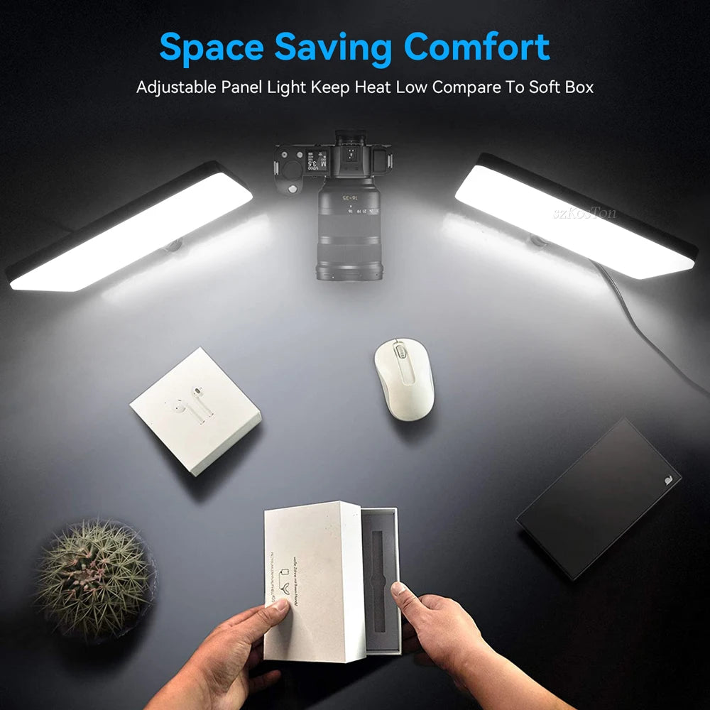 Panel de luz LED para fotografía y vídeo de 8/12 pulgadas, Kit de iluminación para estudio fotográfico para disparar transmisión en vivo Youbube con soporte para trípode
