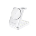 Soporte de Carga Inalámbrico Magnético 3 en 1 Plegable para Magsafe iPhone 16 15 14 13 Apple Watch 2-9 Airpods Pro, Estación de Carga Rápida