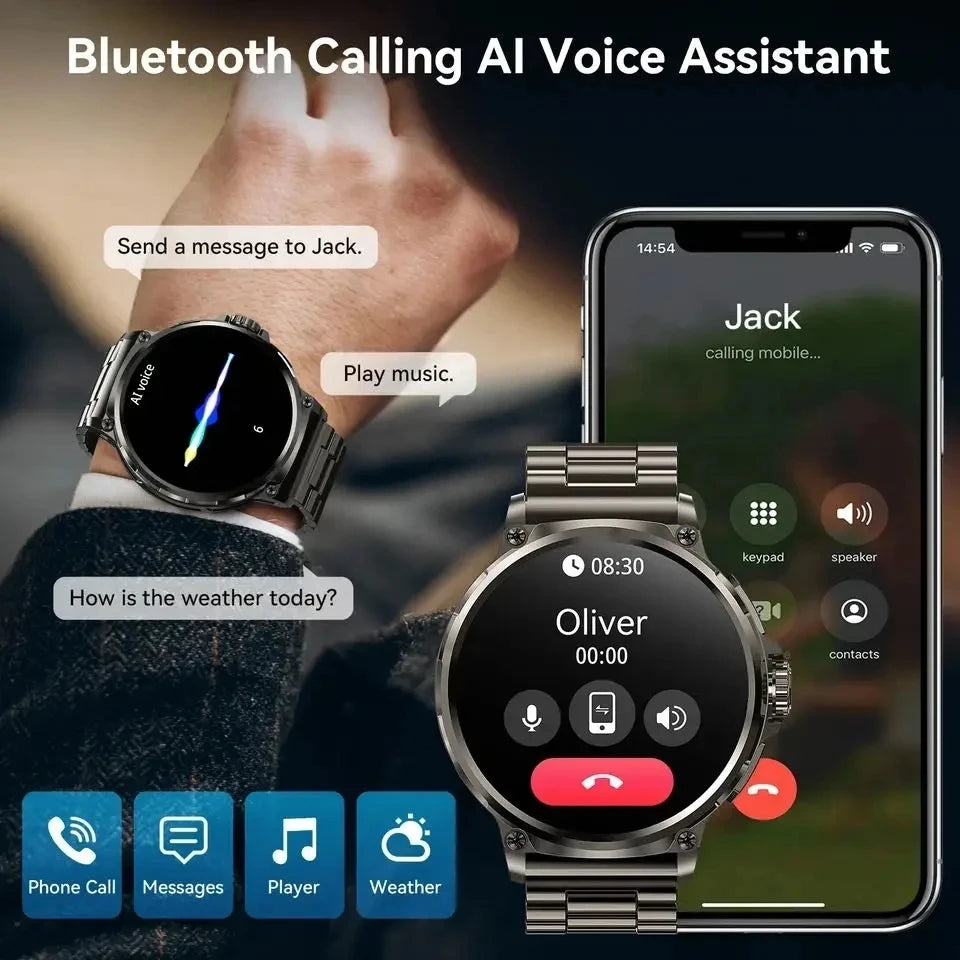 Reloj Inteligente Deportivo AMOLED 1.85 GPS