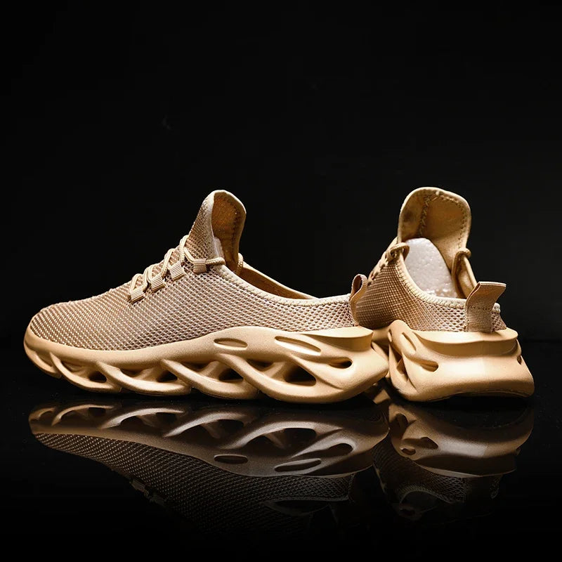 YRZL medias zapatillas de deporte para hombre, zapatos casuales de moda, zapatillas deportivas ligeras de punto transpirable para exteriores, zapatillas para caminar con amortiguación
