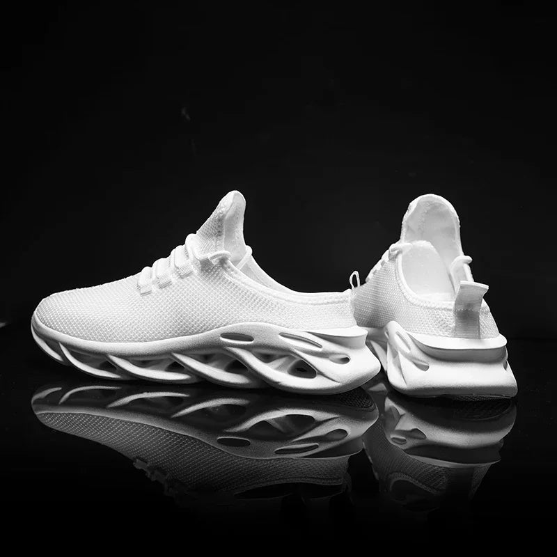 YRZL medias zapatillas de deporte para hombre, zapatos casuales de moda, zapatillas deportivas ligeras de punto transpirable para exteriores, zapatillas para caminar con amortiguación