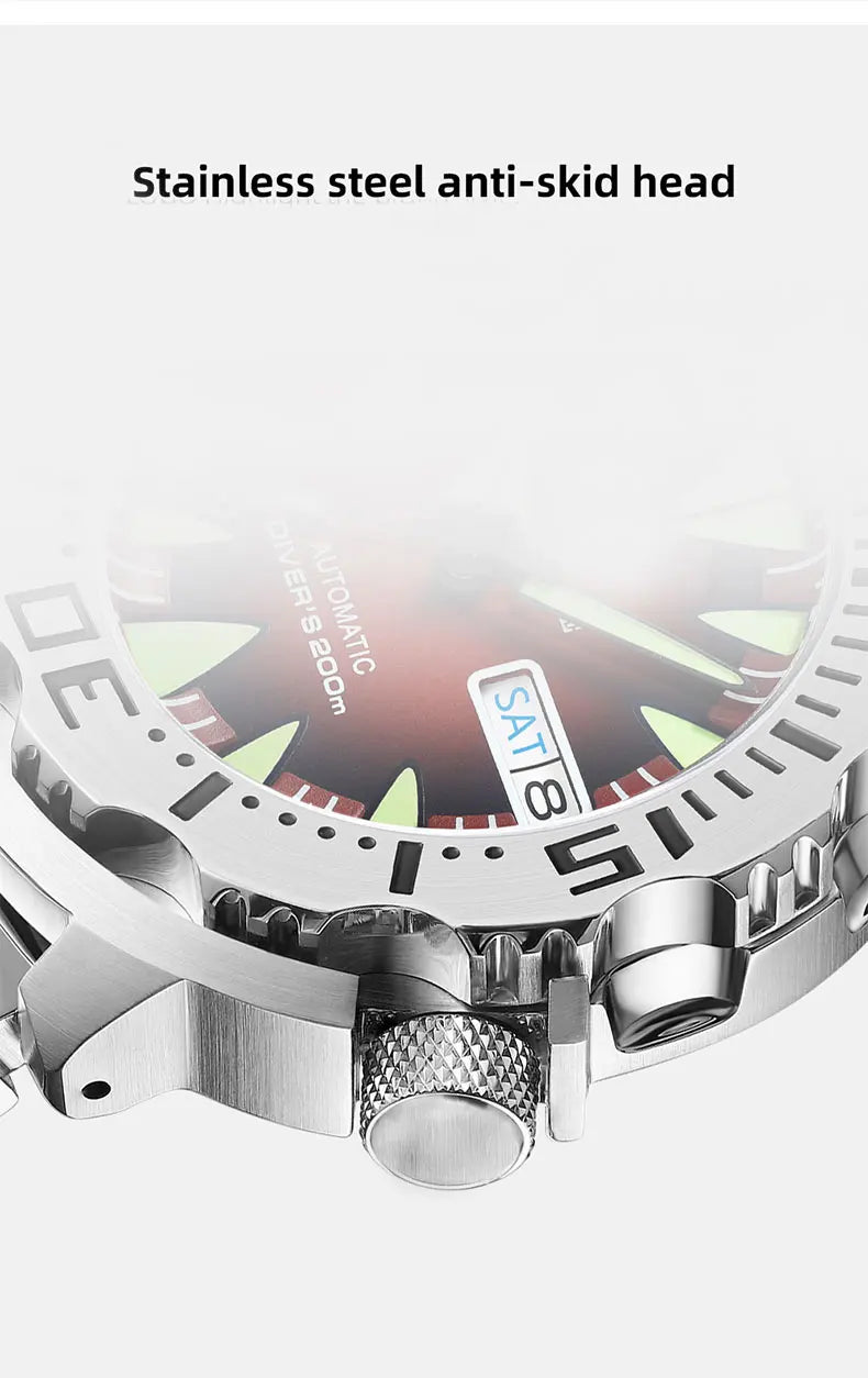 Reloj de Buceo Mecánico HEIMDALLR V2 Monster, Cristal Zafiro, NH36A, 20 Bar