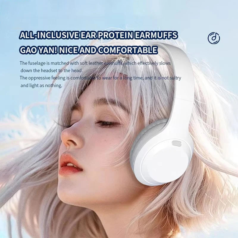 LonMao Auriculares Bluetooth 5.3 Gaming Plegables
