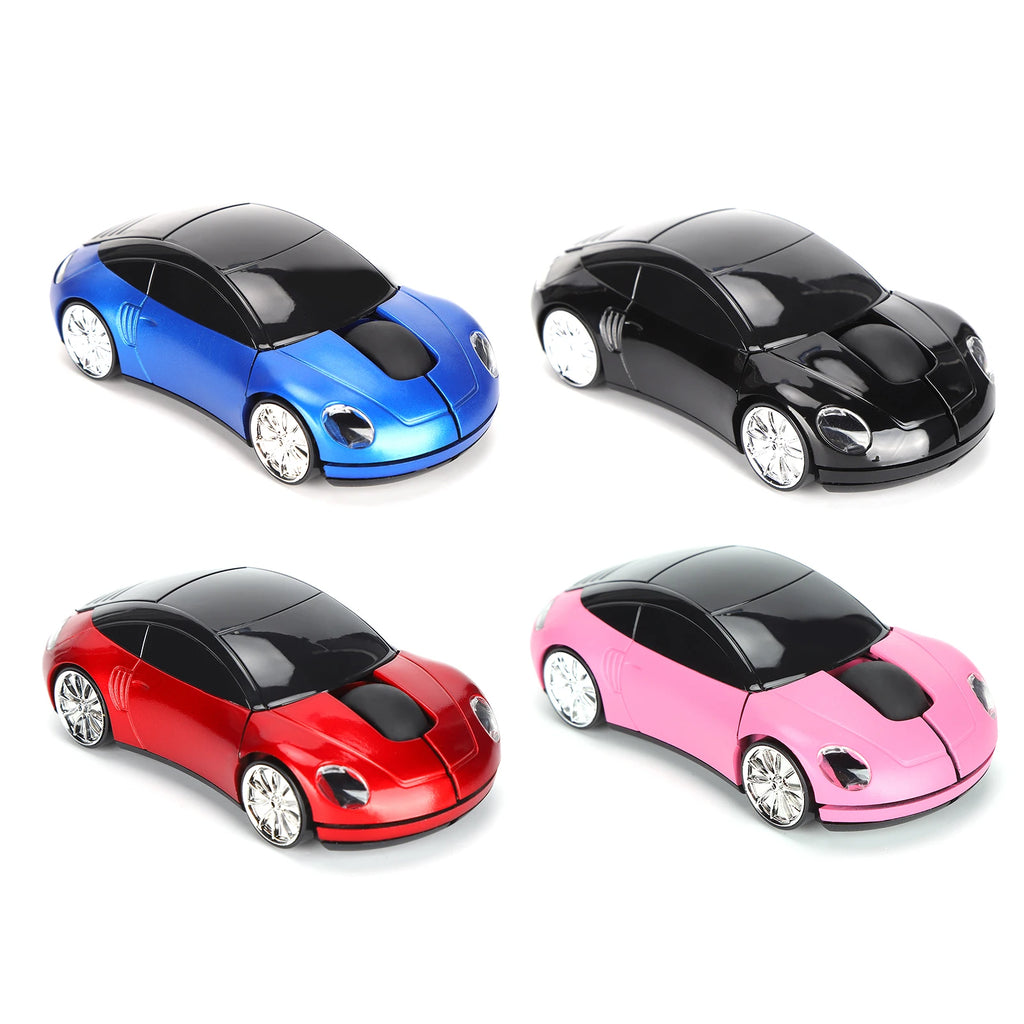 Ratón inalámbrico inteligente en forma de coche, portátil, 2,4G, inalámbrico, con receptor USB, para oficina, ordenador portátil, tableta