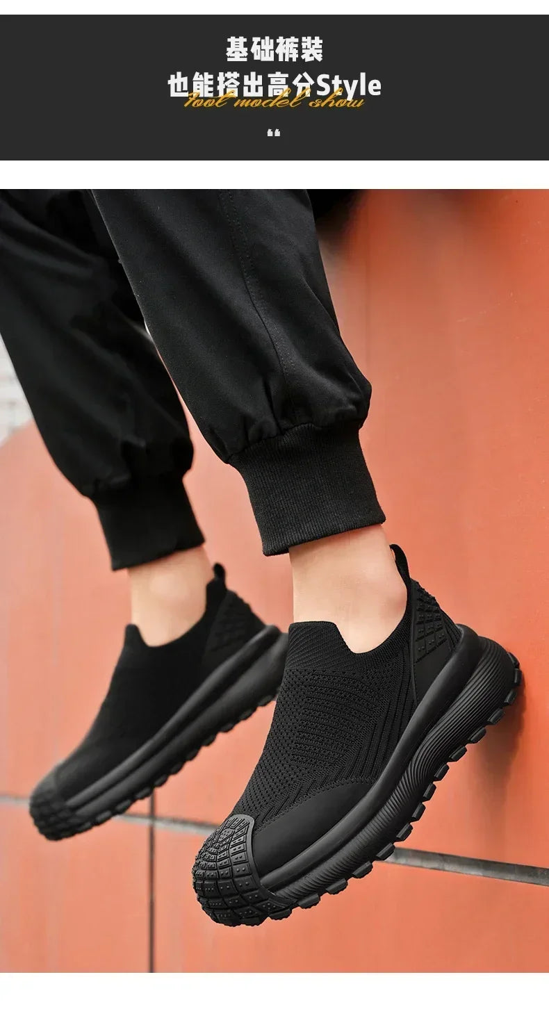 Zapatos planos ligeros de marca informales transpirables para hombre, zapatillas cómodas de moda, zapatos de hombre de talla grande