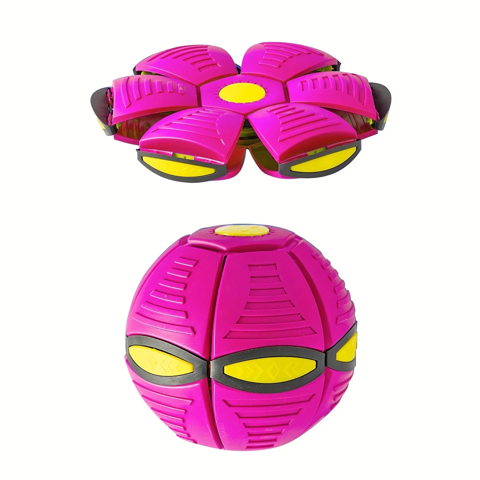 La pelota que rebota con platillo volador es un juguete duradero, elástico y divertido para perros, adecuado para actividades y ejercicios al aire libre