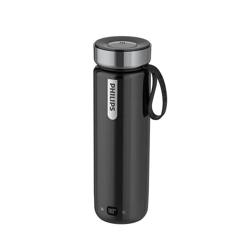 Taza Calefactora Eléctrica Portátil 400ml con 5 Niveles de Temperatura