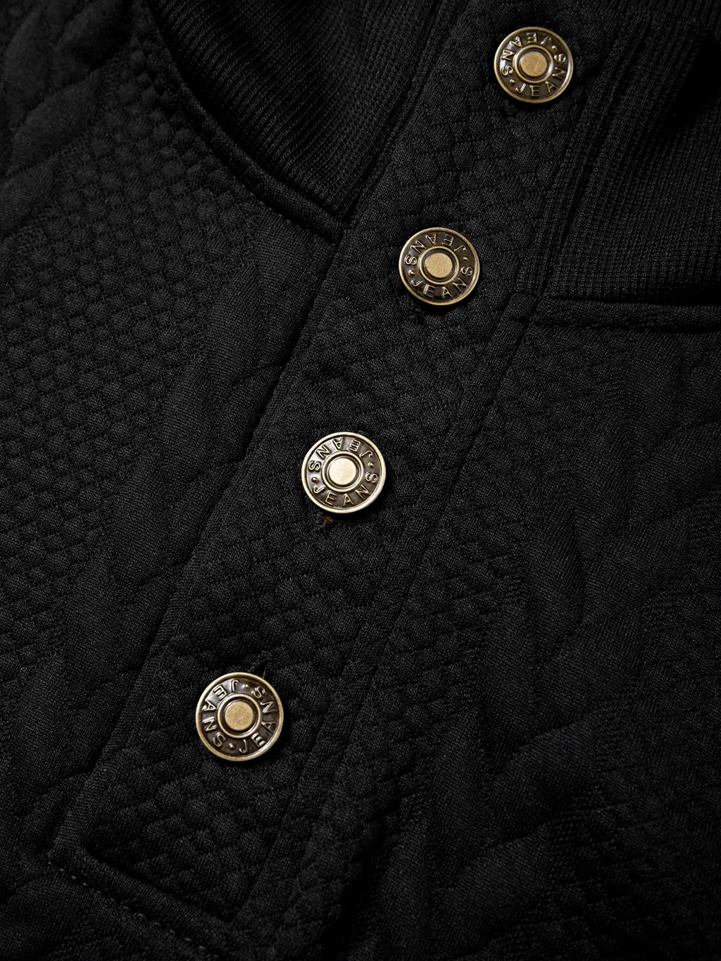 Suéter Tejido Jacquard Hombre Cuello Alto con Botones