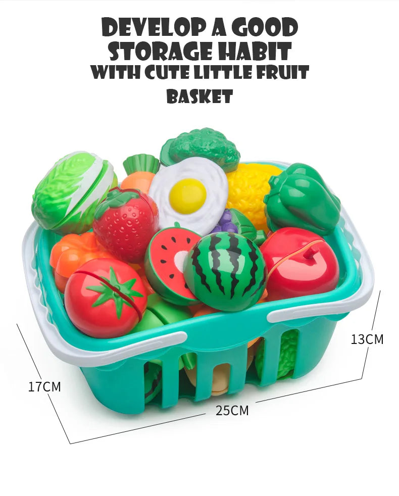 Juego de Corte de Frutas y Verduras para Niños Set de Cocina