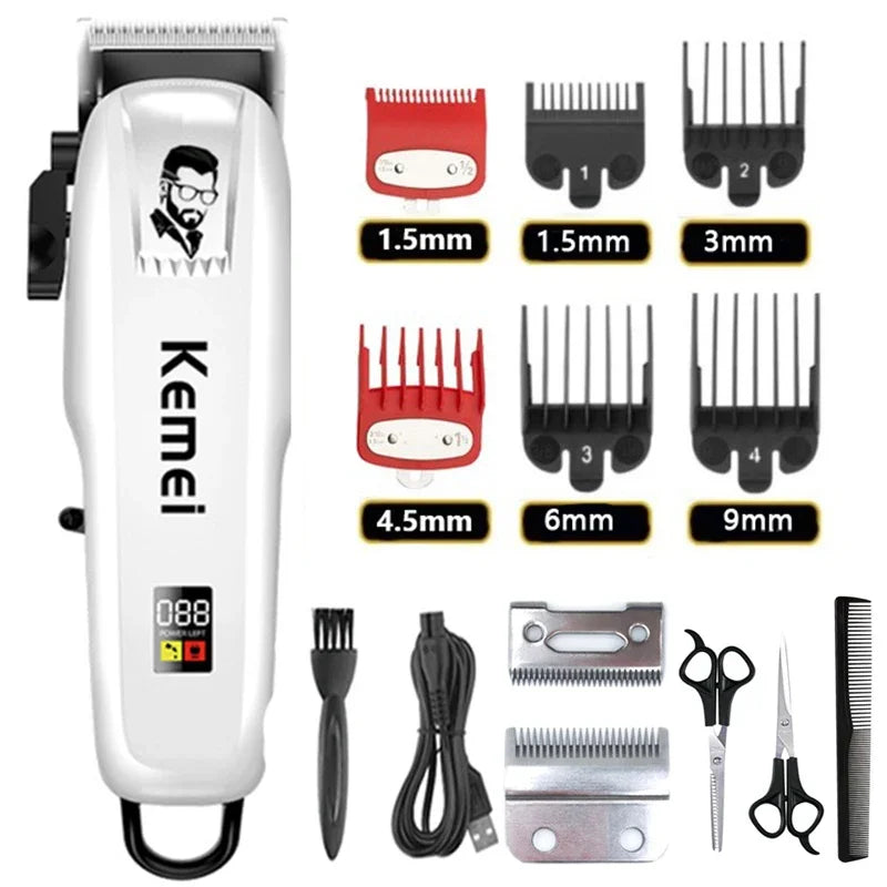 Cortadora de Pelo Inalámbrica KM-PG809A, Recortadora Profesional de Cabello