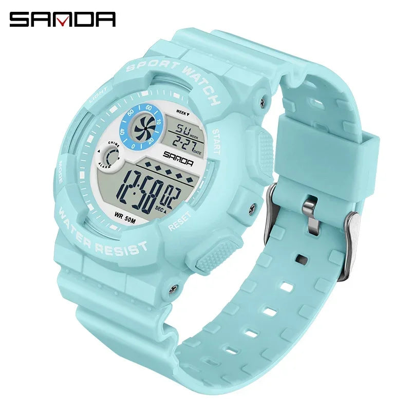 Reloj Digital LED SANDA Deportivo para Mujer