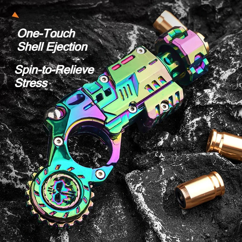 Juego de pistola de juguete de aleación expulsión de concha, juguete sensorial para aliviar el estrés, Mini tope de dedo, dispositivo de escritorio EDC, regalo para niños adolescentes