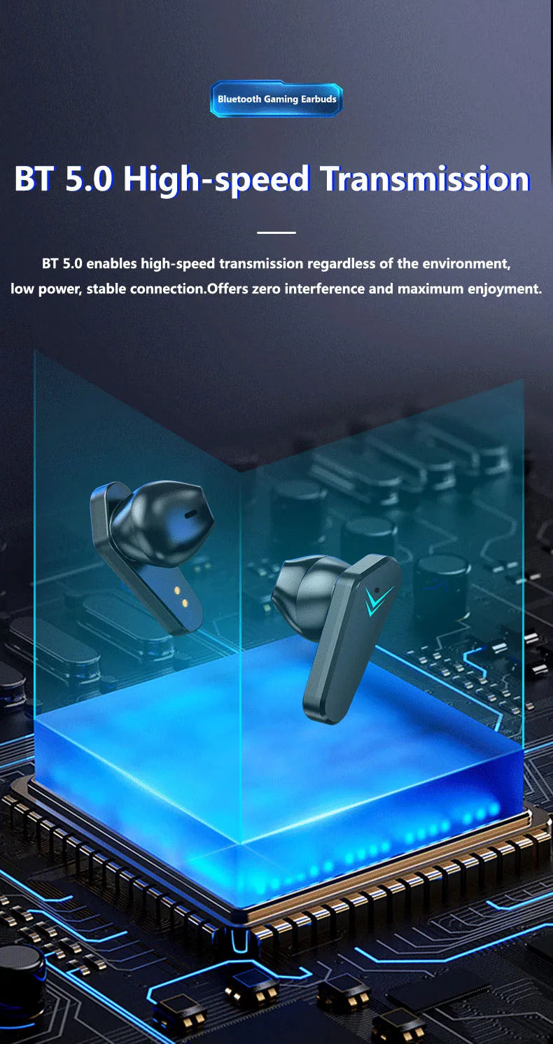 Auriculares Inalámbricos TWS X15 Gaming HiFi Bluetooth 5.0 con Micrófono