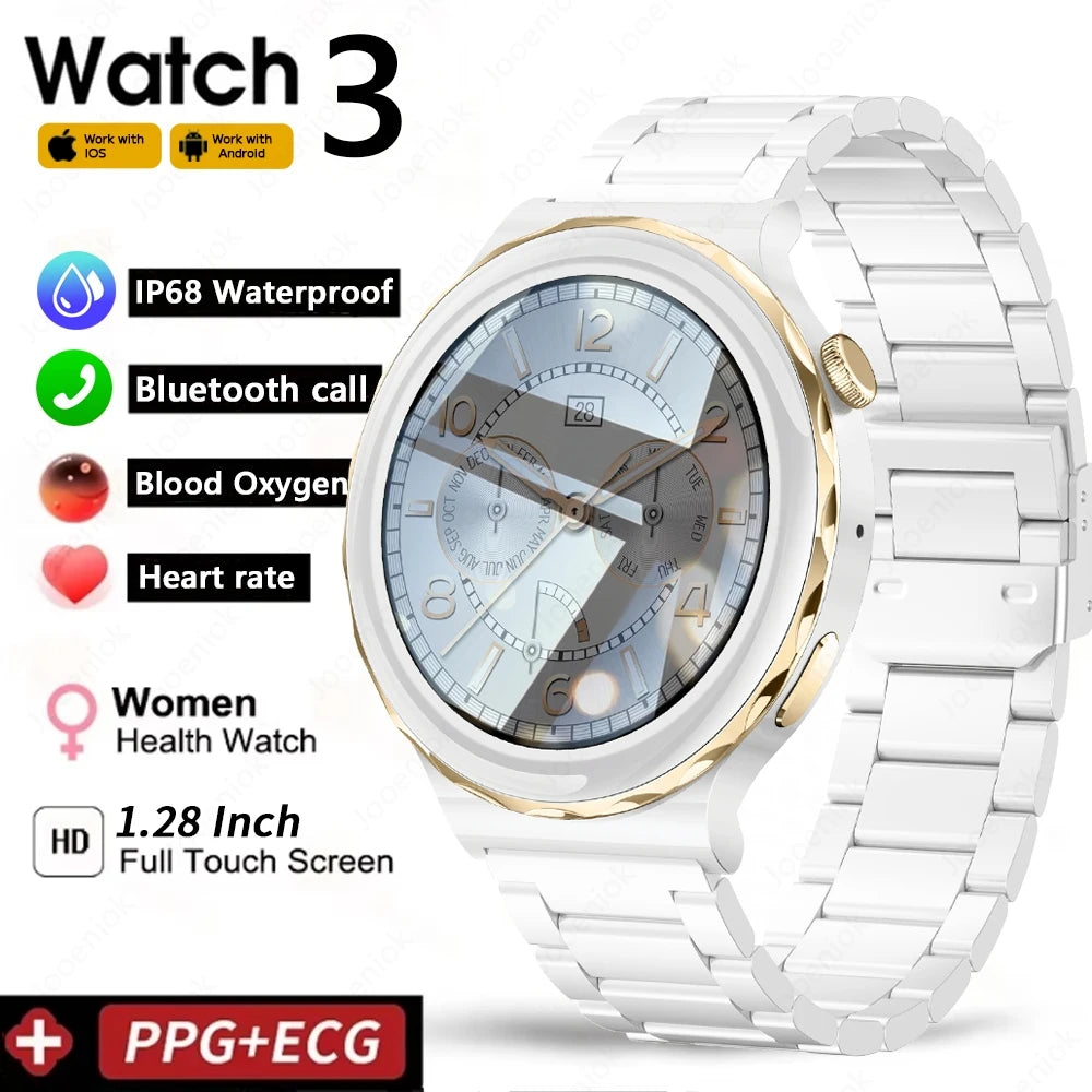 Smartwatch AMOLED ECG+PPG Mujer Impermeable