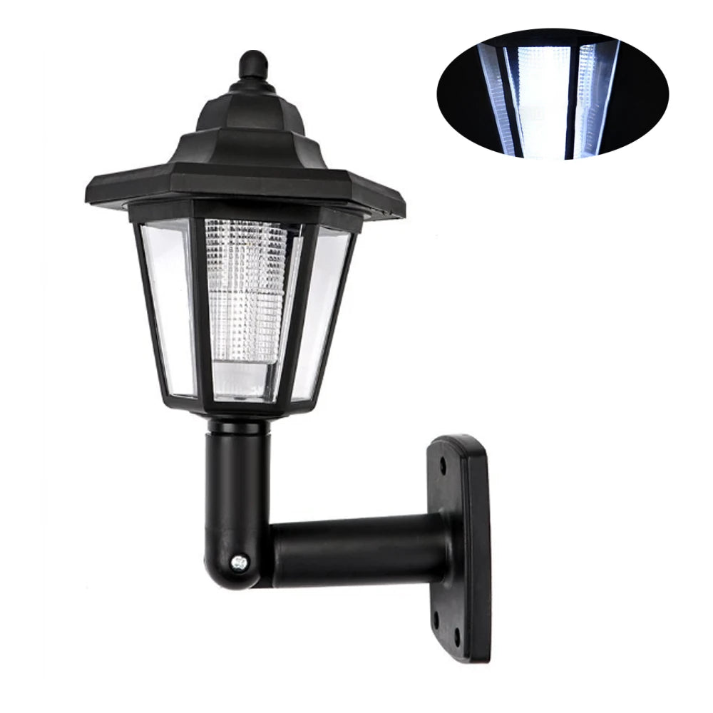 Lámpara Solar de Jardín LED para Exterior con Panel Solar