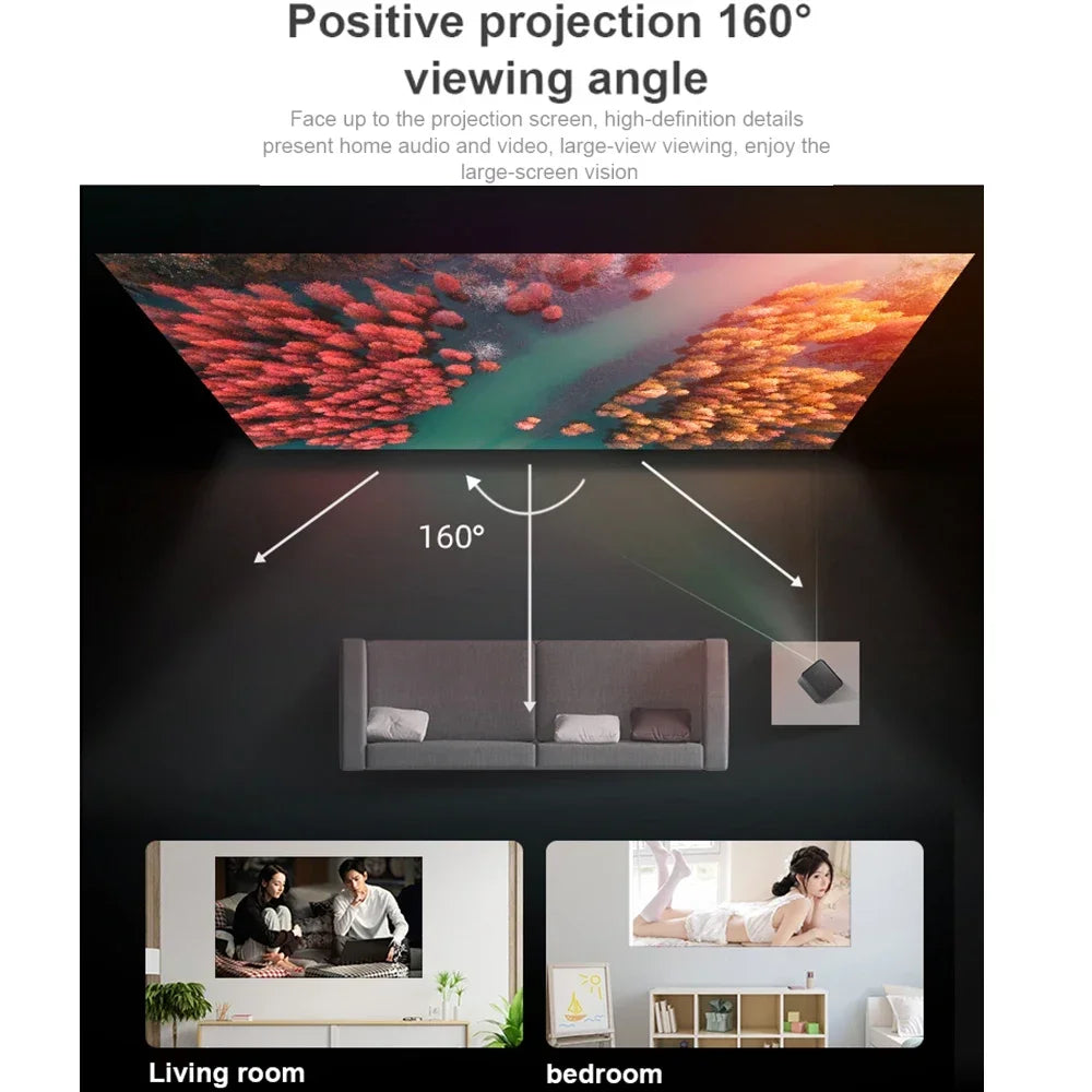 Pantalla de proyector LEJIADA de 60-150 pulgadas, trituración de leche blanca, fondo negro, diseño sin arrugas, pantalla de proyección suave para interiores y exteriores