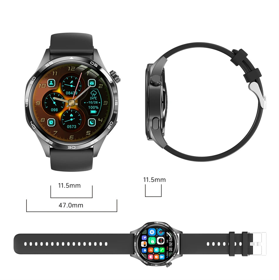 Reloj Inteligente 5 Pro con AMOLED, GPS, NFC, Brújula y Llamadas Bluetooth