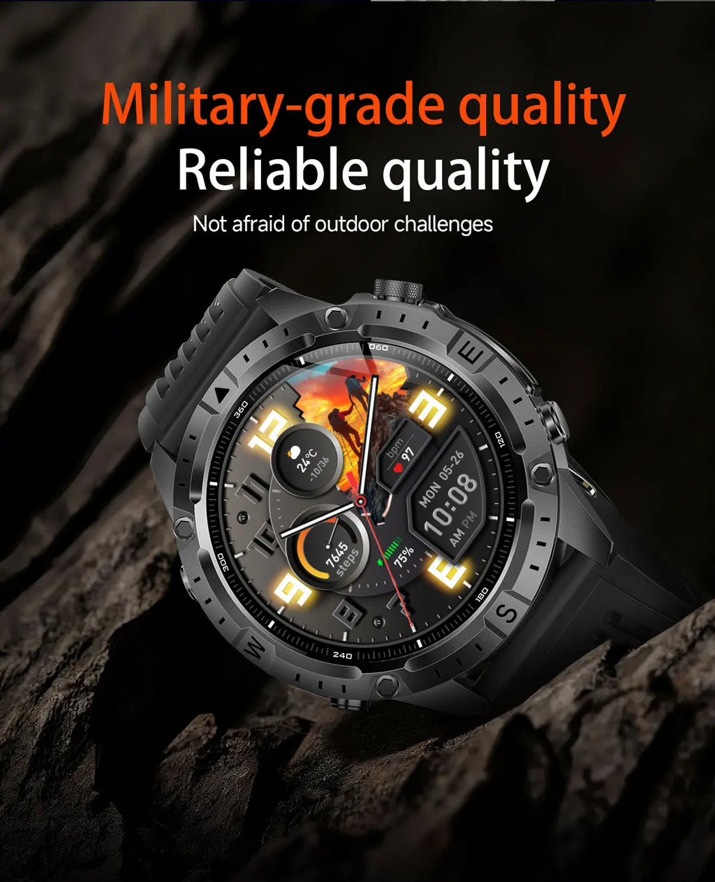 Reloj Inteligente Deportivo con GPS, Mapa Offline y Pantalla AMOLED