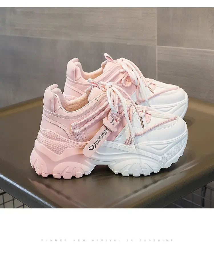 Zapatillas de Plataforma para Mujer - Suela Gruesa, Estilo Casual