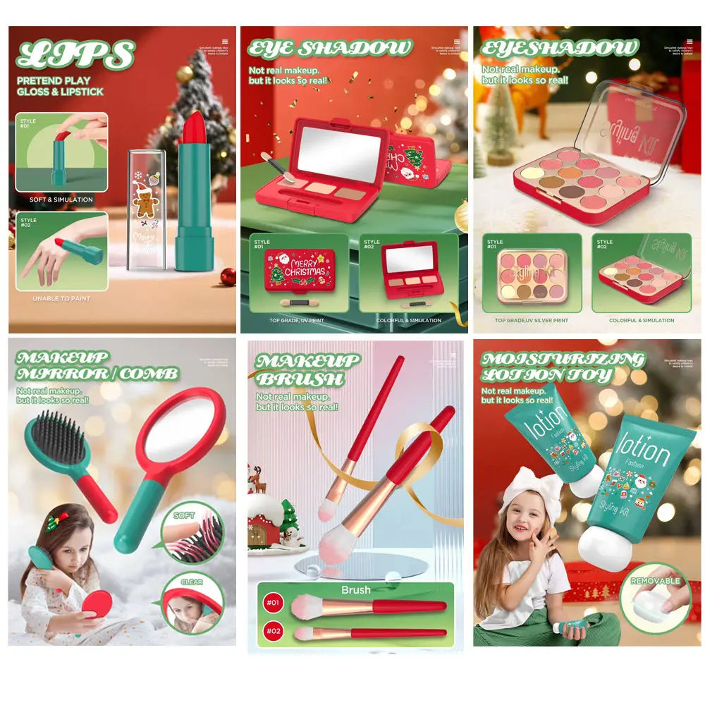Set de Cosméticos de Juguete para Niñas Maquillaje de Imitación