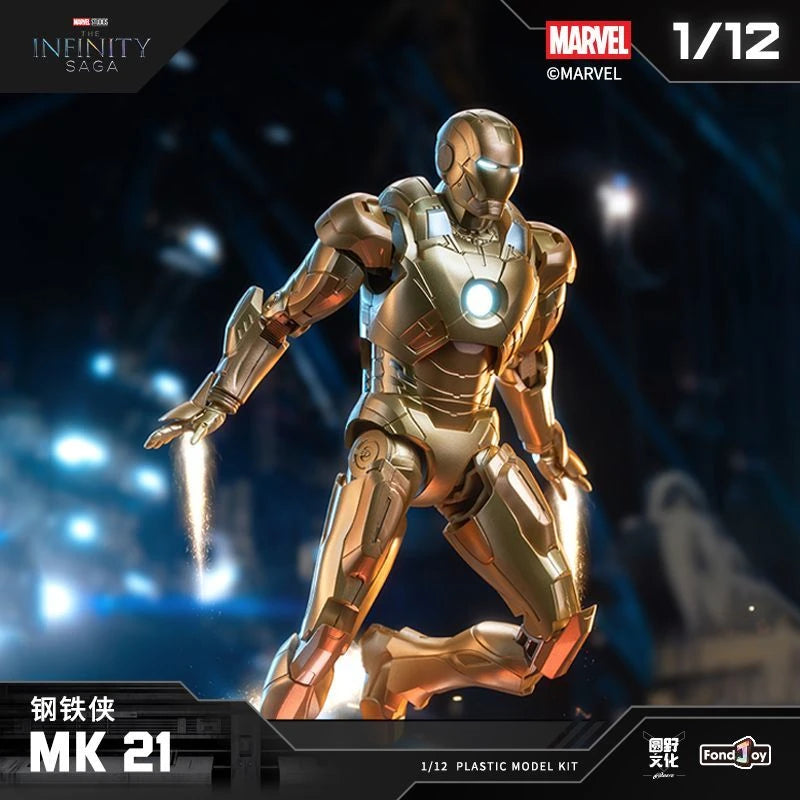 En Stock Fondjoy The Infinity Saga Avengers Iron Man Tony Stark Mk21 Mk42 Mk2 Mk6 Mk43 War Machine ‌   Figura de acción, modelo de juguete, regalo