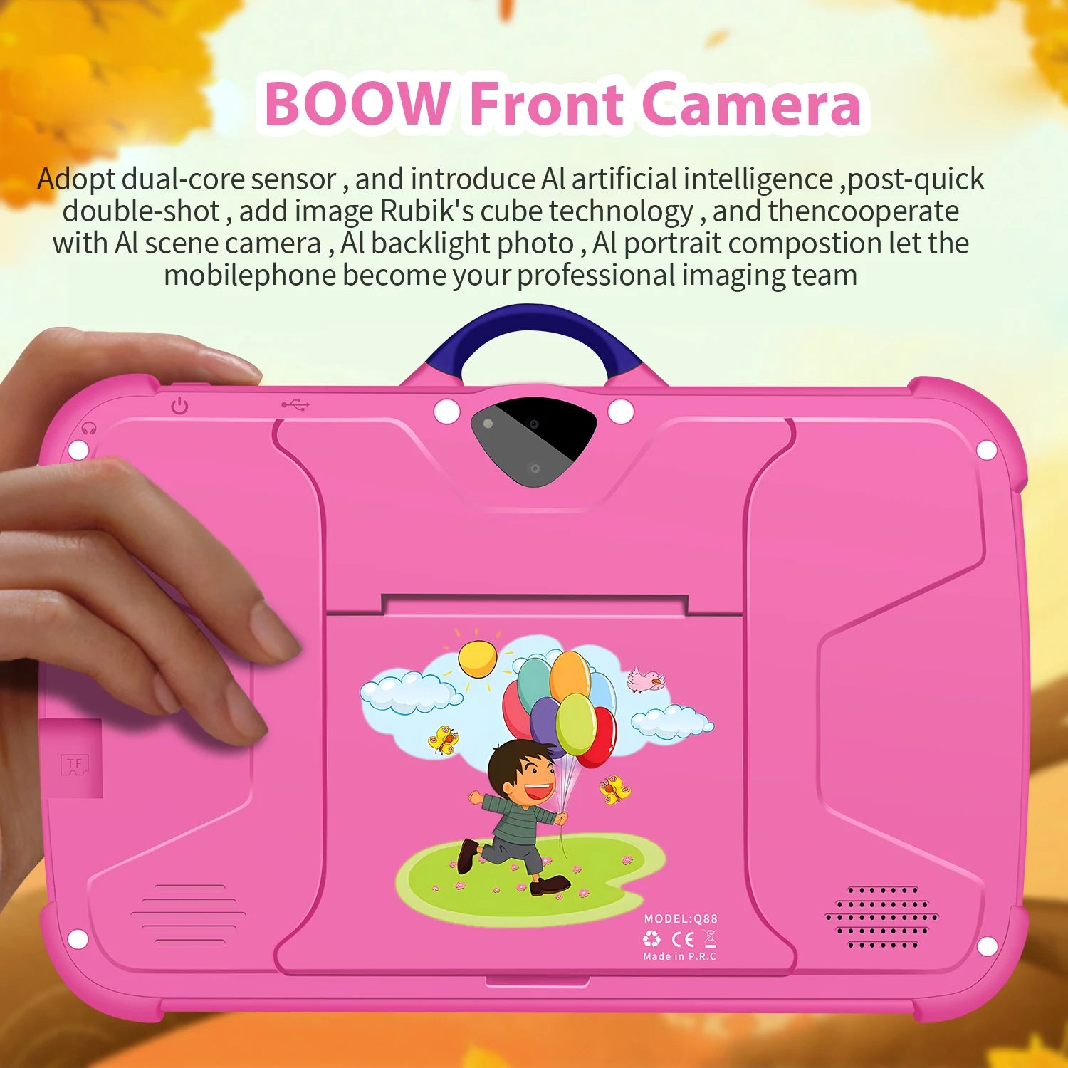 Nueva Tablet Infantil de 7 Pulgadas con WiFi, Android, para Aprendizaje y Educación, Quad Core, 4GB RAM, 64GB ROM, Regalo Ideal para Niños