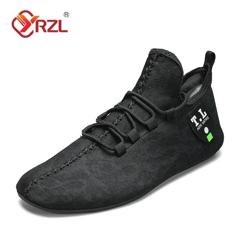 YRZL mocasines de malla para hombre, mocasines para conducir, zapatos planos de alta calidad para caminar, mocasines informales antideslizantes transpirables, zapatos de verano para hombre
