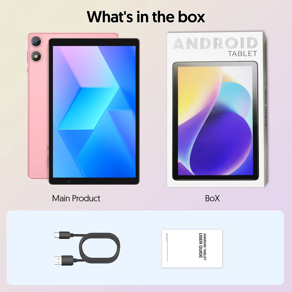 Tableta Android 16 de 10.0 Pulgadas |   Compatible con Google Play |   Procesador de Cinco Núcleos |   Cámaras Duales |   8 (3+5) GB de RAM + 32 GB de ROM |   6000mAh
