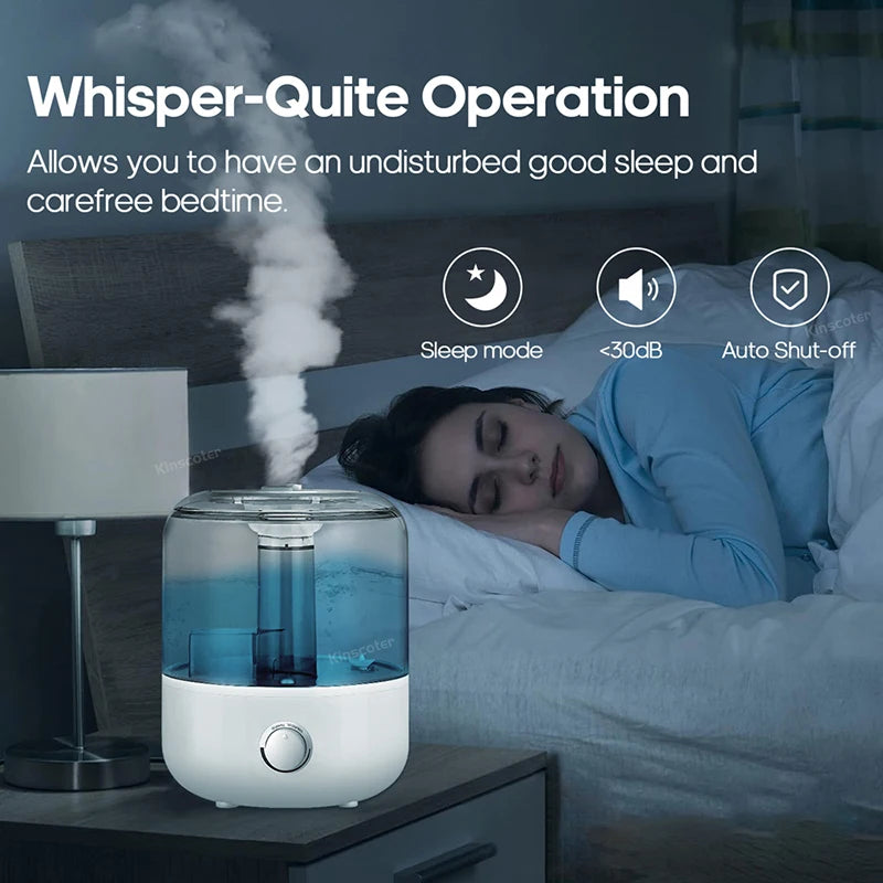 Humidificador de Aire 3L con Control Remoto y Difusor de Aromas