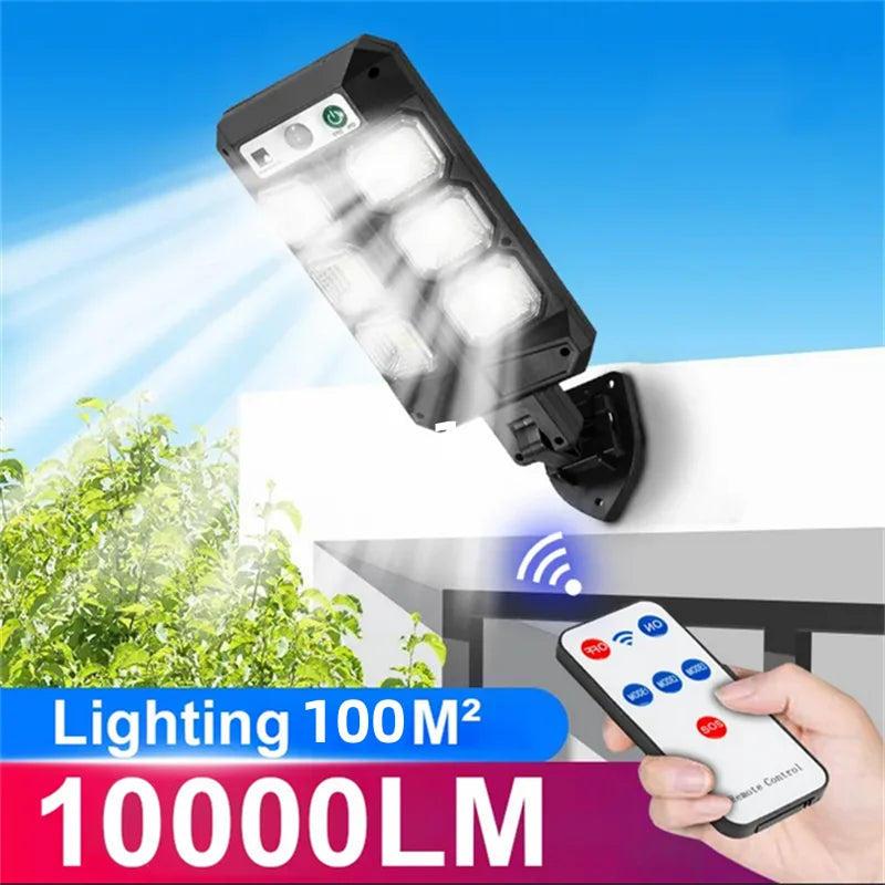 Farolas Solares LED con Sensor de Movimiento 3 Modos Impermeable