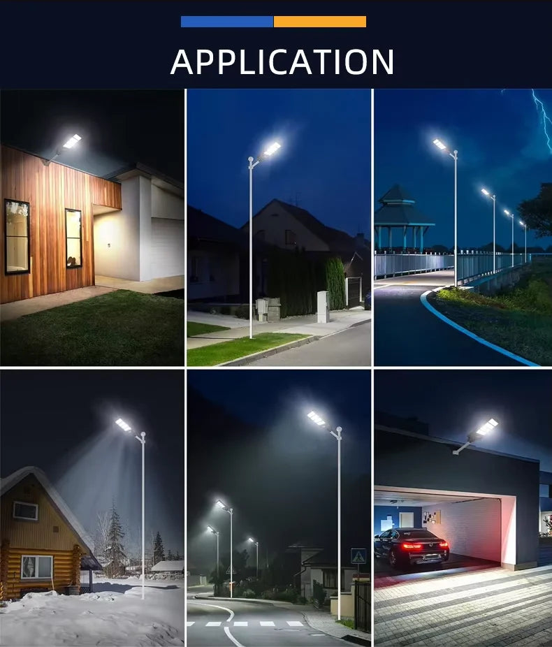 Farola Solar LED para Exterior con Detección Automática IP65