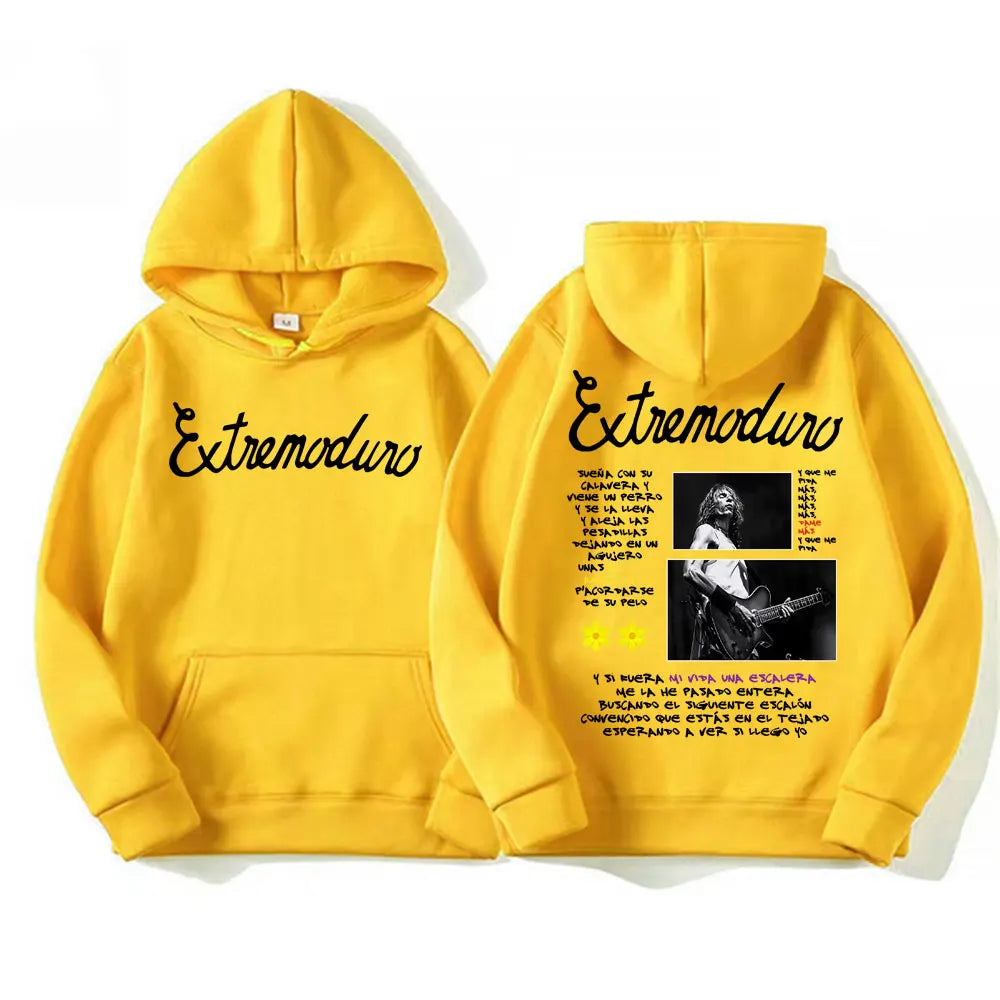 Buzo con Capucha Estampado Rock Punk - Estilo Urbano Oversized