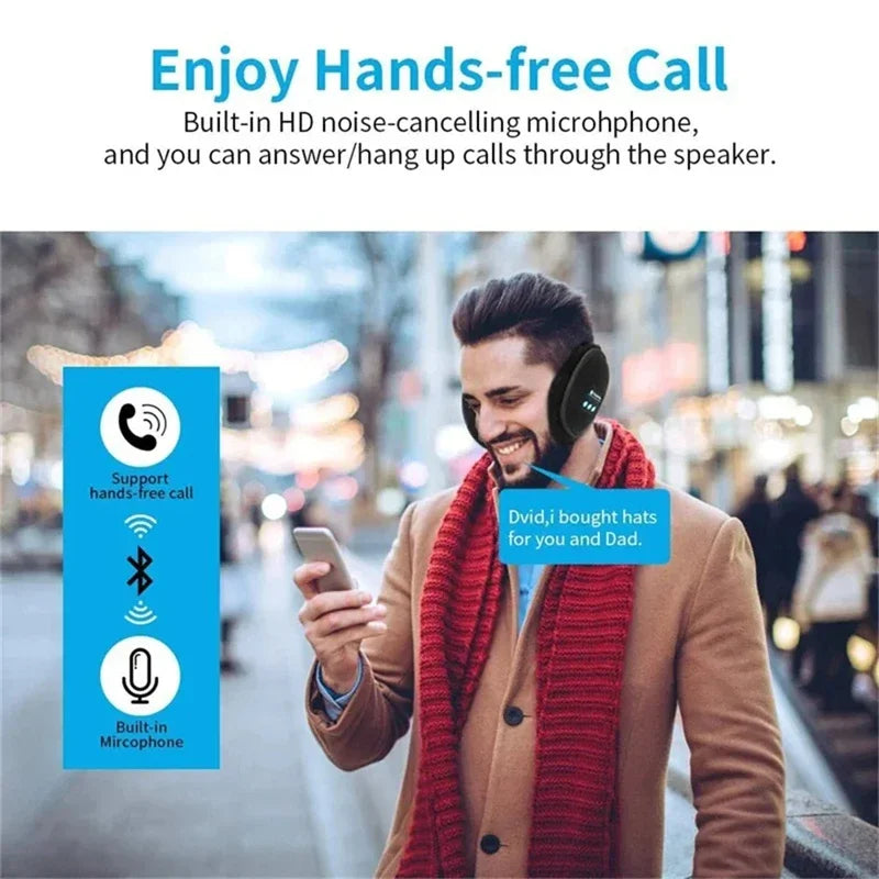 Orejeras Bluetooth Calentadoras Deportivas Invierno