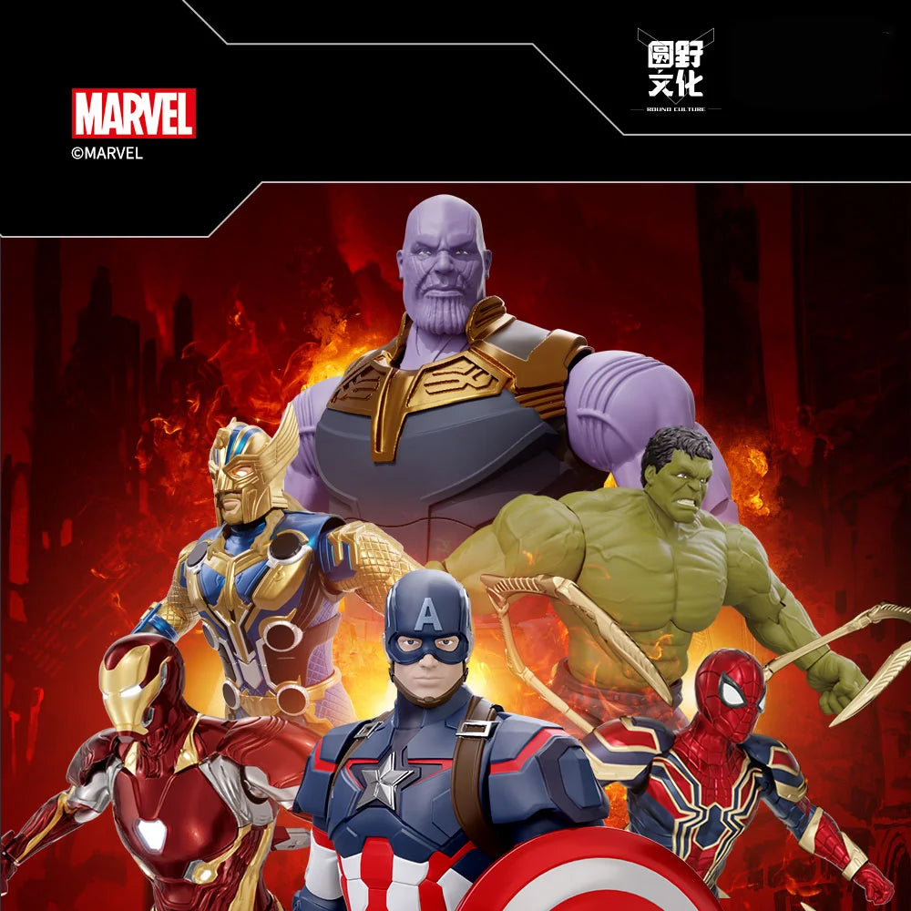 Los Vengadores Original Fondjoy Iron Man MK50 Iron Spider Thor Thanos Hulk figura de acción modelo colección de figuras móviles juguete para niños