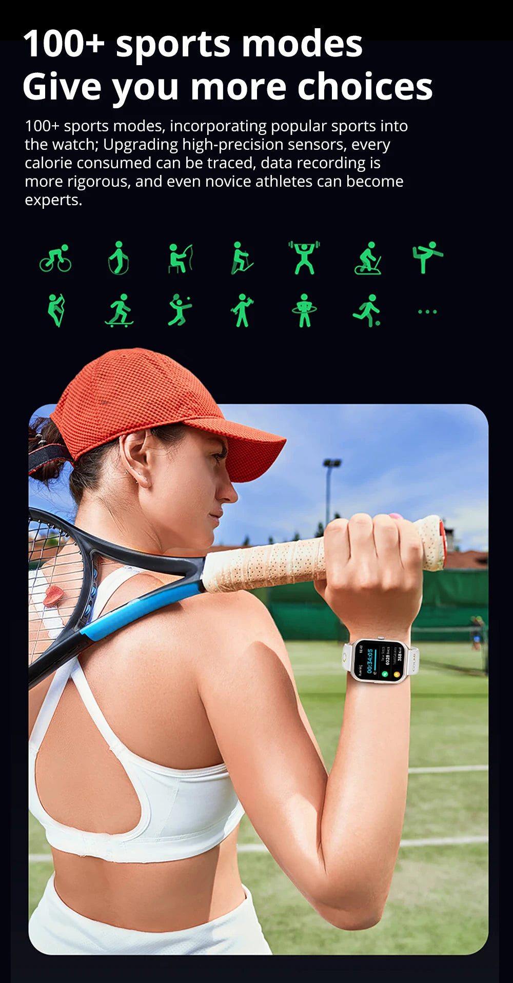 Reloj Inteligente P86 AMOLED con Gestor de Salud y Llamadas Bluetooth IP68