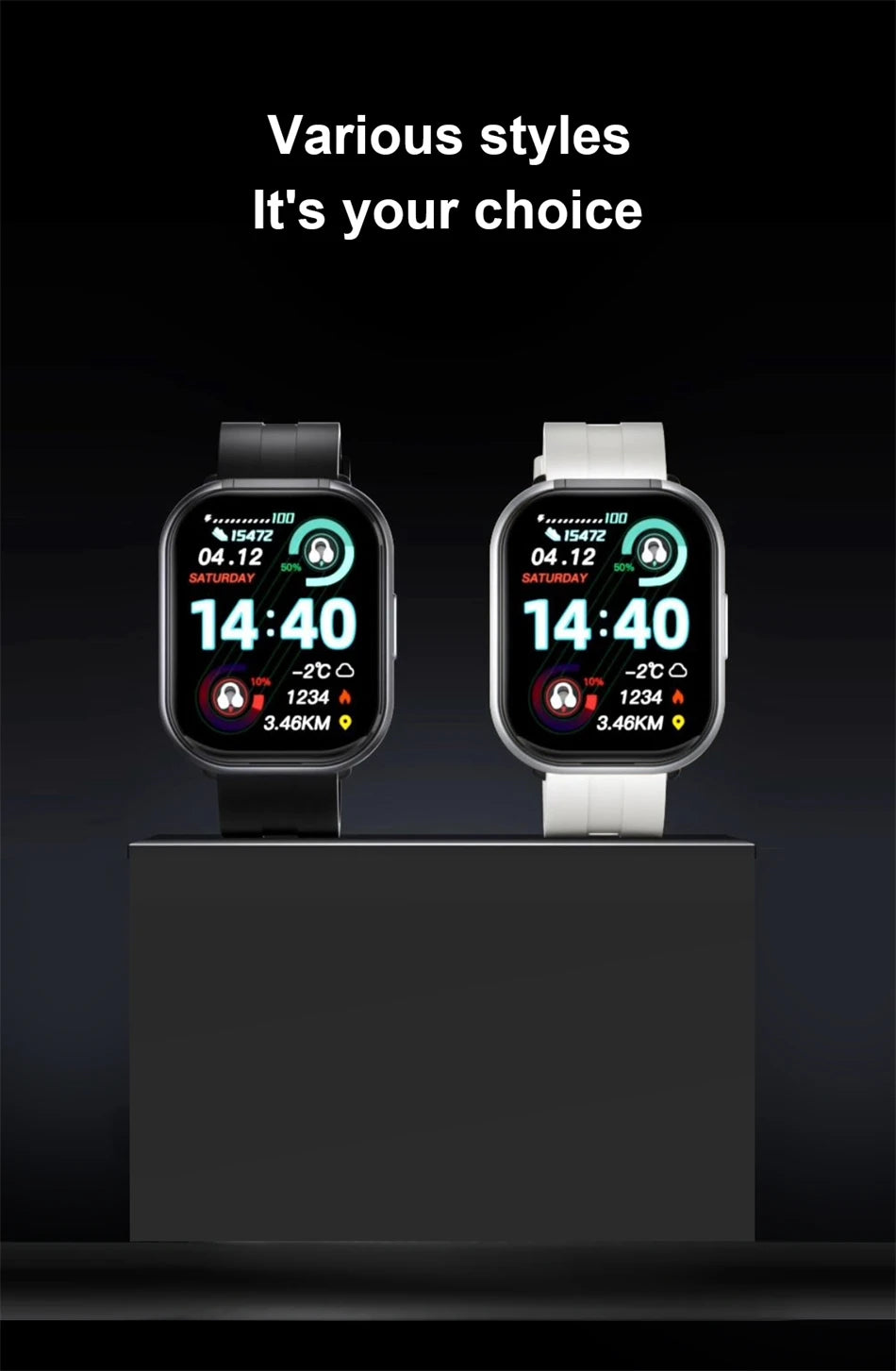Reloj Inteligente LIGE con Auriculares Bluetooth 2 en 1