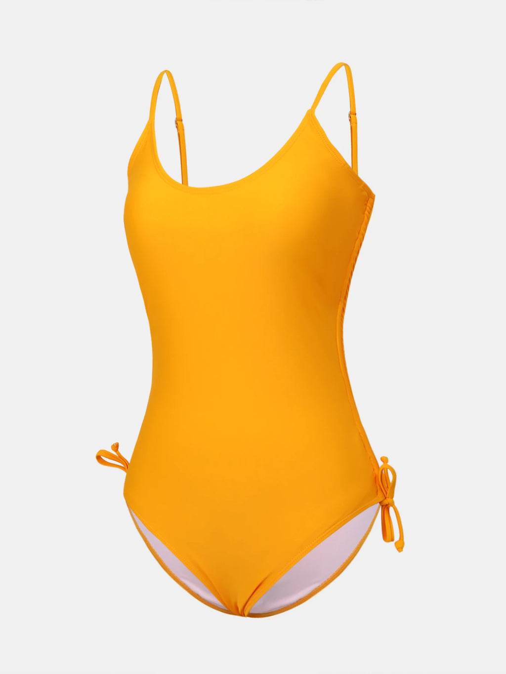 Traje de baño de una pieza sexy con espalda descubierta, cordón ajustable y diseño hueco, que estiliza la cintura y cubre el vientre para mujer