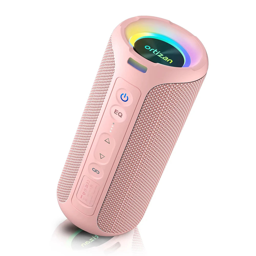 Altavoces Bluetooth Ortizan 40W altavoz inalámbrico portátil para exteriores con graves mejorados 30 horas IP7 altavoz de ducha impermeable Bluetooth 5,3