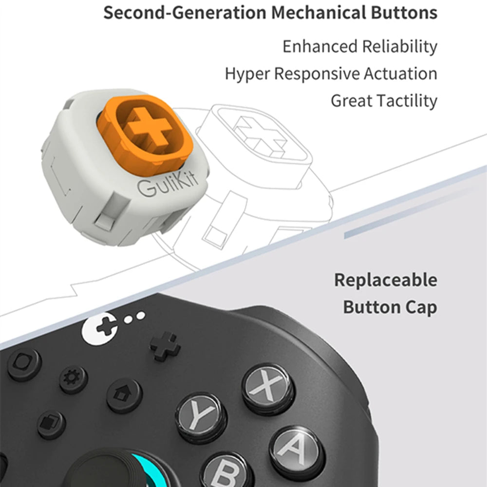 GuliKit-mando KK3 MAX NS39 KingKong 3, Gamepad con efecto Hall, Joysticks y disparadores para Windows, Nintendo Switch, Android e iOS