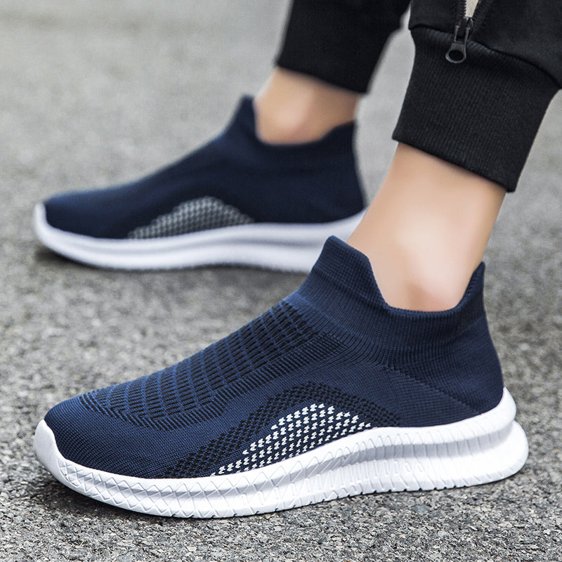 Zapatos transpirables para caminar para hombre, mocasines ligeros para exteriores, zapatos informales suaves y flexibles para hombre, calzado de moda, zapatillas de deporte 39-48