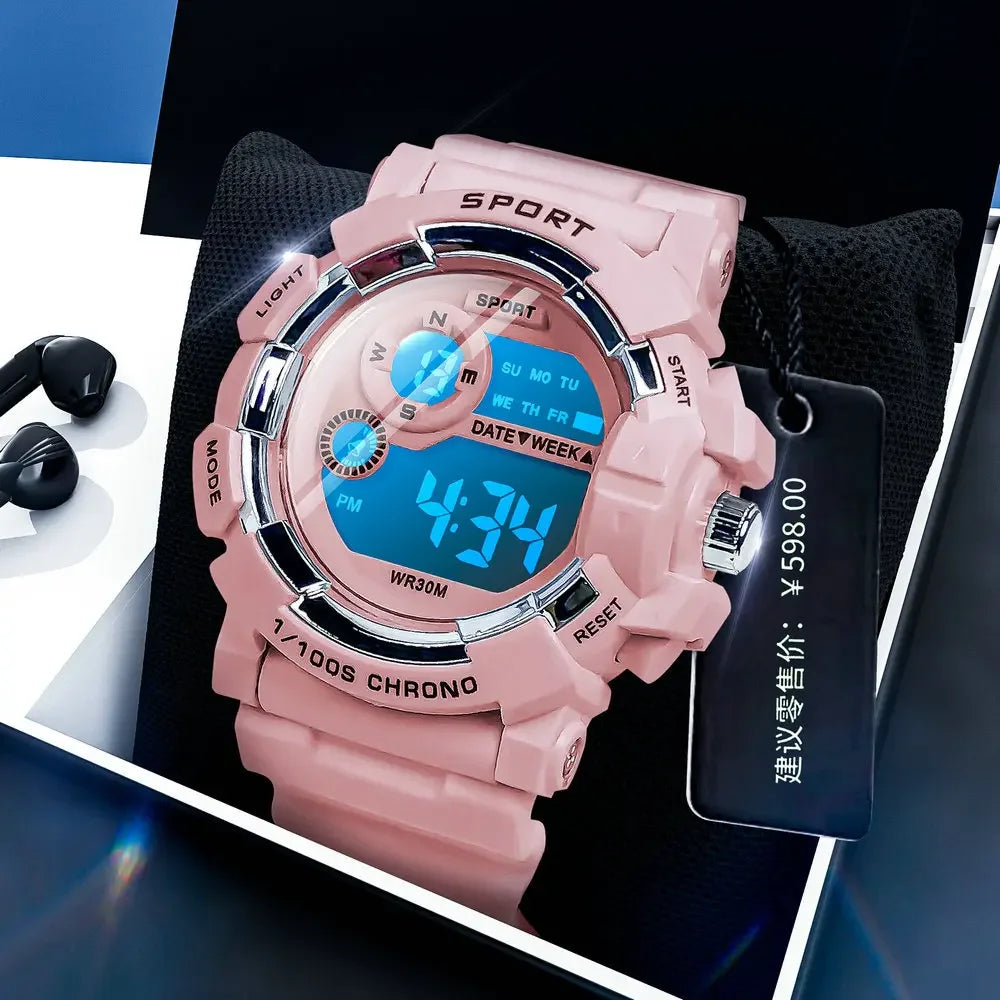 Reloj Digital YIKAZE Deportivo Impermeable para Niños