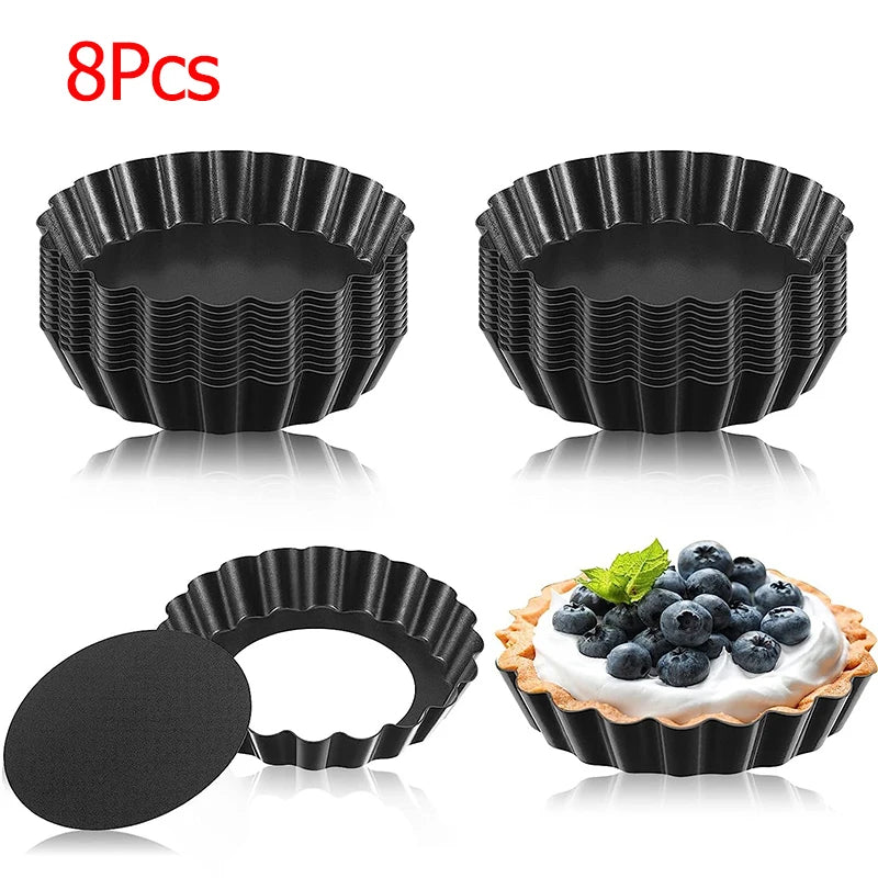 Mini moldes para tarta antiadherentes 8cm
