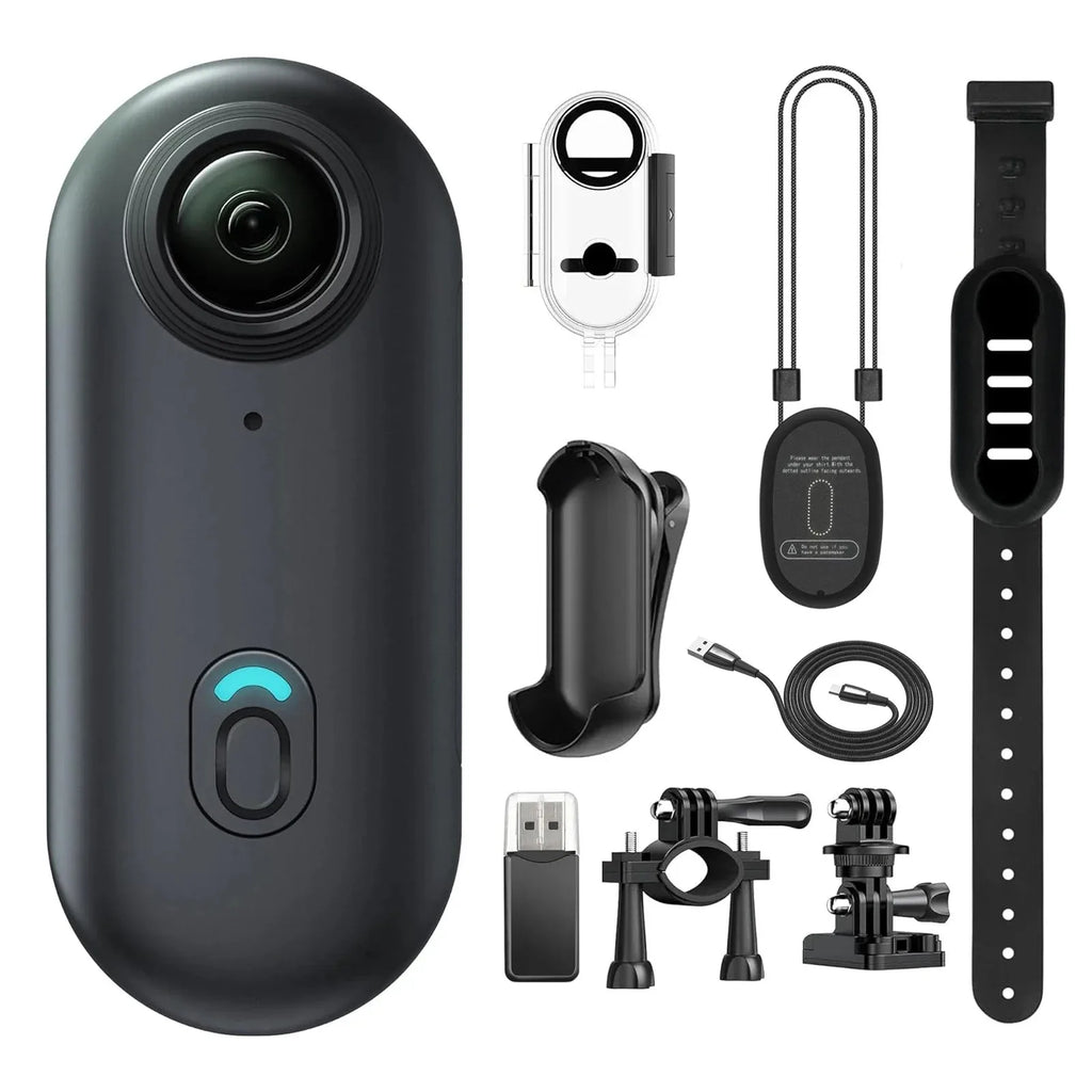 Cámara de acción mini 4K impermeable WiFi con accesorios para deportes
