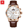 Reloj OLEVS Cronógrafo Fase Lunar de Cuarzo para Hombre