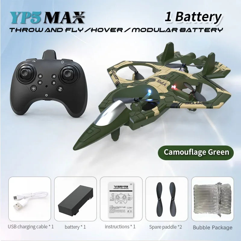 Dron de Acrobacias YP5 MAX con Cámara HD, Plegable, Vuelo Orbital