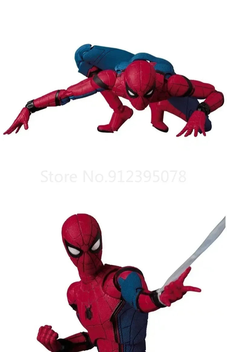 Figura de acción de Spiderman de Marvel Avengers: Homecoming, estatua con rostro intercambiable de Tom Holland, modelo de juguete coleccionable, regalo